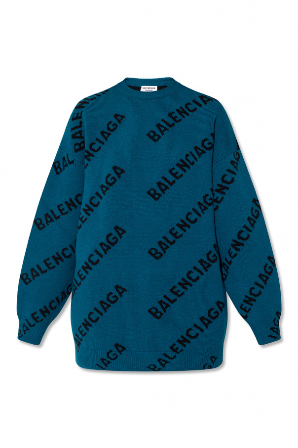 Balenciaga blue sweater best sale